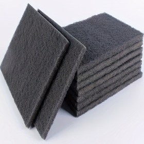 Resim 10 adet Ultra-Kompakt Gri Non-Woven Zımparalı Pedler - Mutfak Temizliği, Tencere ve Kase Fırçalama, Yüzey Hazırlığı ve Parlatma için Tekrar Kullanılabilir Polyester Bulaşık Bezi - Boya, Metal, Ahşap ve Daha Fazlası İçin İdeal, Mutfak Temizliği Temel Ürünleri | Kompakt Temizlik Pedleri | Dayanıklı Mutfak Eşyaları 