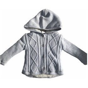 Resim Bibaby Triko Hırka Desenli Welsoftlu Mavi-6742 Mavi 