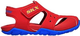 Resim Skechers Side Wave Büyük Erkek Çocuk Siyah Sandalet 