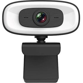 Resim TeknoKapsül USB Webcam 2k Hd Dahili Mikrofonlu Işıklı Online Görüşme Pc-10 Beyaz 