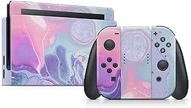 Resim TACKY DESIGN Lilac Rezin skin Compatible with Nintendo Switch, Marble Vinyl 3m Decal stickers Full cover 