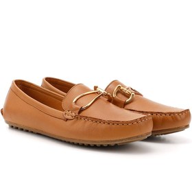 Resim Gönderi(r) Kadın Taba Antik Tokalı Rok Hakiki Deri Comfort Loafer 