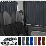 Resim Pandami Fiat Doblo Iı Uzun Şase 2010-2023 Uyumlu Füme Raylı Oto Perde Takımı 