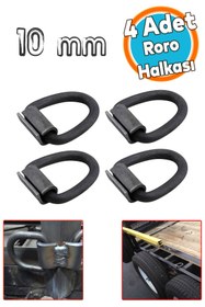 Resim NZB Roro Sallama Halkası Kaynak Klipli Karoser Römork Dorse Sabitleme Metal Halka Bağlama Kancası 4 Adet 