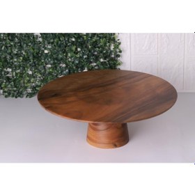 Resim Atby Akasya 33cm Pasta Standı T/11 Kahverengi 