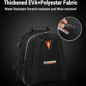Resim HUIOP Motosiklet Arka Çantası Büyük Kapasiteli Su Geçirmez Ayarlanabilir 20L-28L Tam Kask Çantası Motosiklet Sırt Çantası, Motosiklet Çantaları 