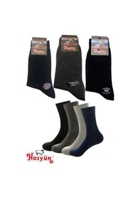 Resim Essaiçgiyim 12’Li Paket Hasyün Erkek Kışlık Kalın Yün Çorap (40-46) Numara - 510869419 