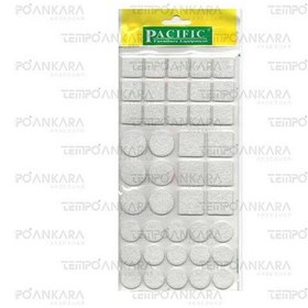 Resim Pacific Beyaz Yapışkanlı Karma Keçe 20x20, 25x25 Ø 20mm,ø 25mm 