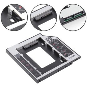 Resim 9.5Mm Caddy Ssd Sata Harddisk Kutu Notebook Hdd Kızak 