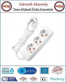 Resim Viko Multi-let Üçlü Topraklı Priz - 5 Metre - Çocuk Korumalı 