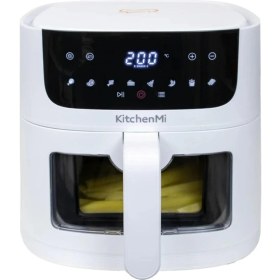 Resim 6l Beyaz Air Fryer Fritöz, Sağlıklı ve Pratik Pişirme Cihazı 