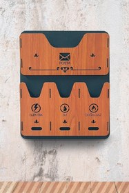 Resim Reklamwar Apartman Fatura Kutusu Posta Kustusu (kiraz-siyah) 