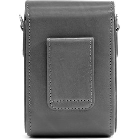 Resim MegaGear Canon G7 X, G7 X Mark III Suni Deri Dikey Fotoğraf Makinesi Kılıfı 