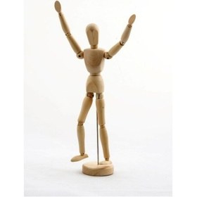 Resim Ahşap Robot Model 2 