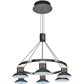 Resim Özcan Aydınlatma 3127-6A Foola 6'lı Sarkıt Kumandalı Platin 