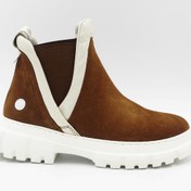 Resim Mammamia Hakiki Deri Süet Lastikli Kadın Casual Bootie 1935 22MM1935 