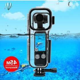 Resim Wondernest Djı Osmo Pocket 3 Koruma Kılıfı Puluz 45m Sualtı Su Geçirmez Muhafaza Dalış Çantası Şeffaf 