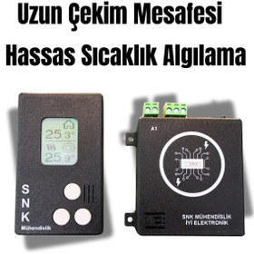 Resim snk mühendislik Kablosuz Oda Termostatı SNK NB1 SİYAH 
