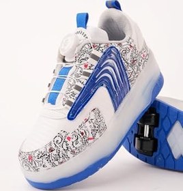 Resim Muggo FLOW Çocuk Işıklı Patenli Tekerlekli Sneaker Spor Ayakkabı 