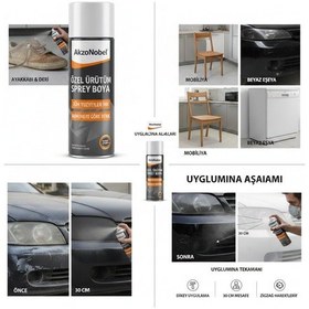 Resim Akzonobel Özel Üretim Sprey Boya Tüm Yüzeyler İçin Numuneye Göre Renk 