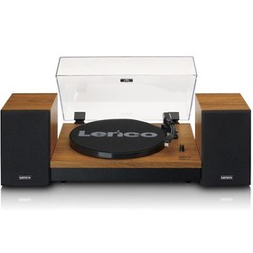 Resim Lenco LS-310 Ahşap Harici Hoparlörlü Bluetooth Pikap Kahverengi 
