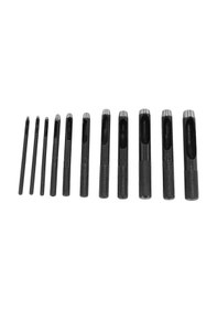 Resim 11 Adet Yuvarlak Delgeç Seti 1-10mm Delik Delgeç Kesici Alet 