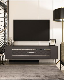 Resim Retrolp2ct Tv Sehpası Antrasit-gümüş 