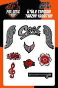 Resim FANTASTIC ARMA Ütü Ile Yapışan Dokuma Arma Seti Patch Yama Cool, Star, Çiçek Modeli 