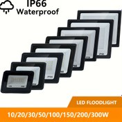 Resim IP66 Su Geçirmez LED Sel Feneri - 10/20/30/50/100/150/200/300W, Yüksek Parlaklık Sıcak Beyaz Işık, Dayanıklı Alüminyum Gövde, İç/Dış Mekan Kullanımı İçin İdeal, Bahçe, Veranda, Avlu, Stadyum, Plaza, Dış Aydınlatma | Modern Sel Feneri | Dayanıklı Alüminyum 