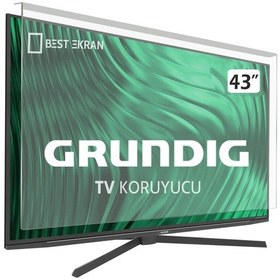 Resim Bestekran Grundig Uyumlu 43GGU7905A TV Ekran Koruyucu - Grundig Uyumlu 43" inç TV Ekran Koruyucu Paneli 