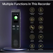 Resim Lemestar 32gb Ses Kaydedici - 572 Saat Kayıt, Mp3 Çalar, Şifre Koruma, Usb-c Girişli Ders, Toplantı, Röportaj İçin 