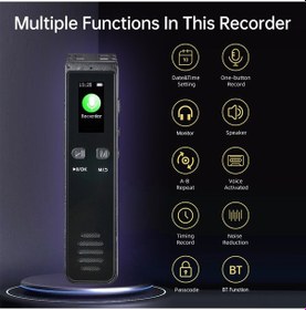 Resim Lemestar 32gb Ses Kaydedici - 572 Saat Kayıt, Mp3 Çalar, Şifre Koruma, Usb-c Girişli Ders, Toplantı, Röportaj İçin 
