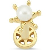 Resim Altın Yıldızlı Inci Tragus Küpe As61Pc Altınsepeti 
