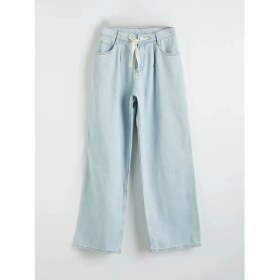 Resim LC Waikiki Lcw Kids Indigo Baggy Fit Kız Çocuk Jean Pantolon 