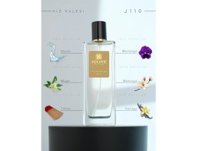 Resim Joure J110 - Ferah Menekşe Pudralı Kokulu 50ML Kalıcı Edp Kadın Parfüm 
