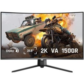 Resim Koorui 31.5" G3221SC 170Hz 1ms VA QHD Curved Gaming Monitör 