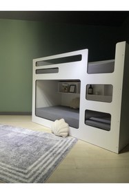 Resim SELES Ranza Genç Odası 2 Kişilik Çocuk Ranzası Ranza Model 