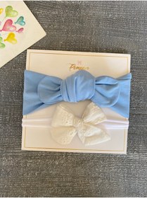 Resim pempem bandana Kız Bebek 2li Bandana Set 