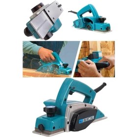 Resim AyrStore Steiner Alman 4000 Watt Bakır Sargılı Metal Şanzıman Çift Bıçaklı Planya Rende Makinesi - 