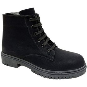 Resim Sdf 45-22 Yağlı Deri Trend Fashion Kadın Bot Siyah 