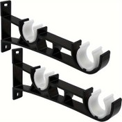 Resim 2 Set Siyah Çift Çubuk Tutucular, 8 Teflon 