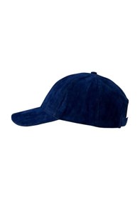 Resim Uniquetrenders Unisex Vegan Süet Şapka Lacivert 
