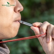 Resim 1 adet Boundless Voyage Saf Titanyum Hayatta Kalma Düdüğü, Yüksek Frekanslı Acil Durum Sinyali, Taşınabilir Kamp Malzemeleri, Evrensel Açık Hava Yürüyüş Düdüğü, Sevgililer Günü Hediyesi 