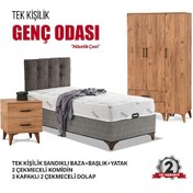 Resim Country Genç Odası Takımı 3'lü Set Beyaz 