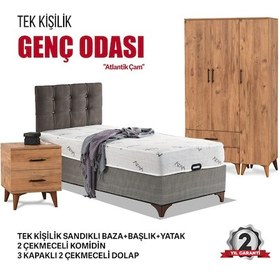 Resim Country Genç Odası Takımı 3'lü Set Beyaz 