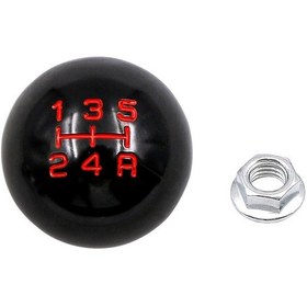 Resim Vites Kolu Başlığı Adaptörü Manuel 5-vites Şanzıman Değiştirme Honda Civic Fd2 Type-r İçin Siyah 