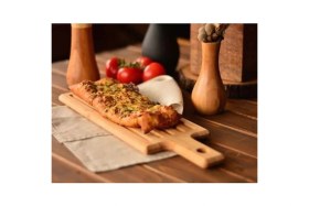 Resim Feyza Design Büyük Ahşap Grill Kesme ve Sunum Tahtası B2754 