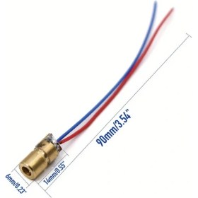Resim Topnotch 5v 8 Adet Lazer Diyot Modülü 650nm Kırmızı Nokta 5mw Düşük Akım Dıy Arduino 