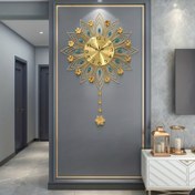 Resim Şık Altın Avrupa Duvar Saati - Sessiz, Pille Çalışan ve Kurulum Çivileri Dahil - Oturma Odası & Yatak Odası Dekoru için Mükemmel, Oturma Odası için Küçük Duvar Saati, Lüks, Yaratıcı 