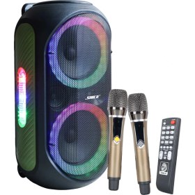 Resim Shile SL-2012 El Mi̇krofonlu Kumandali Usb+Sd+Bt Seyyar Anfi̇ Taşinabi̇li̇r Speaker - Hoparlör 